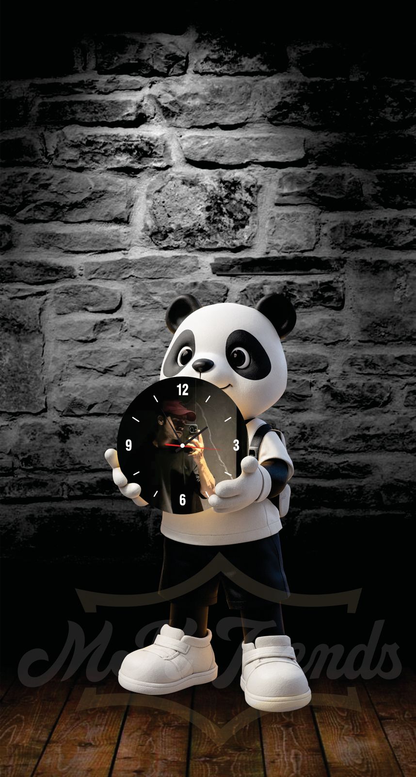 CUSTUMIZE TEADY BEAR WALL WATCH