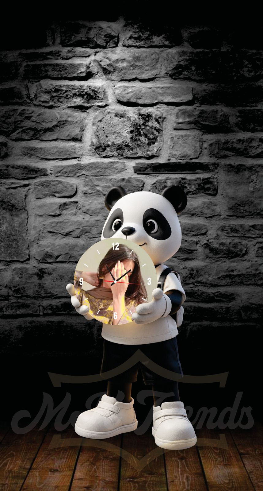 CUSTUMIZE TEADY BEAR WALL WATCH