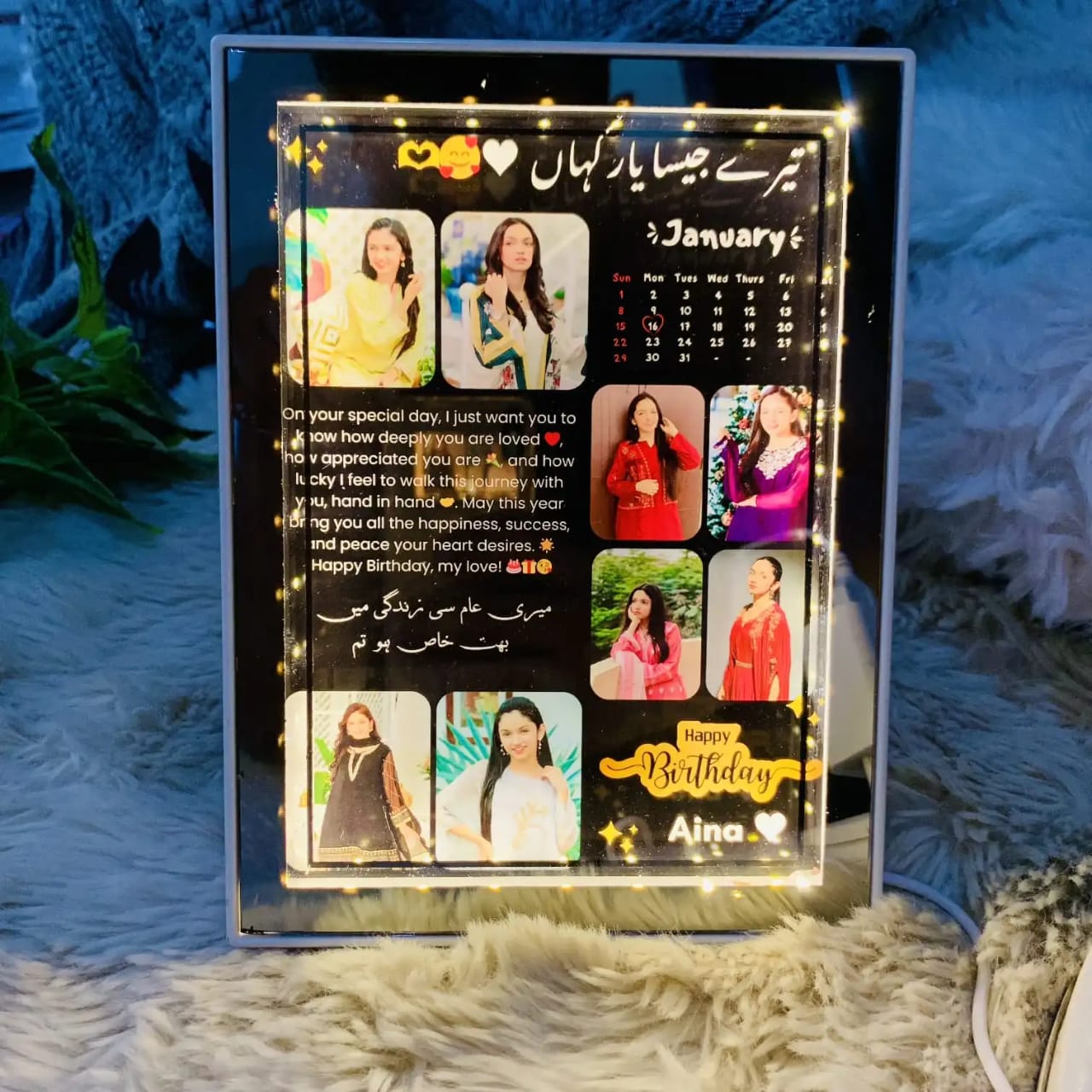 LED PICTURE CUSTUMIZE FRAME